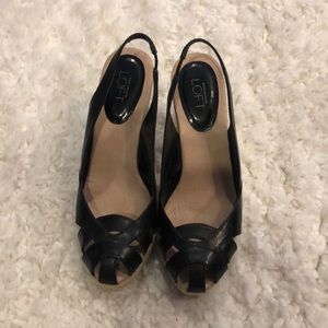 LOFT espadrille wedge sandals